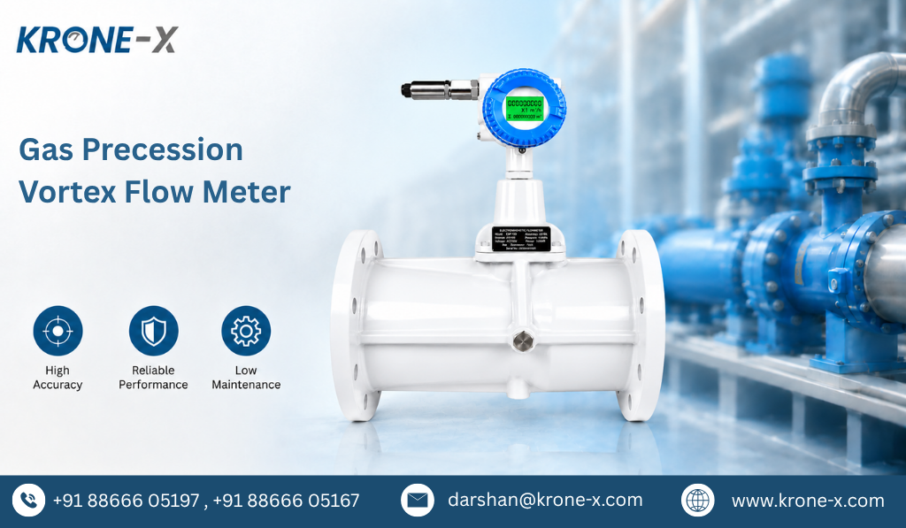 Gas Precession Vortex Flow Meter