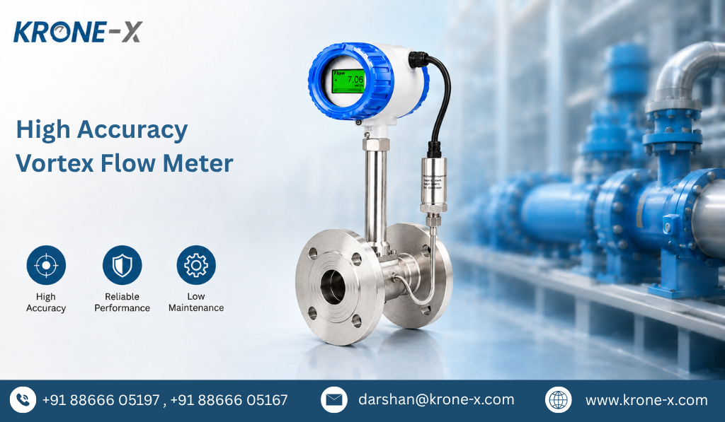 High Accuracy Vortex Flow Meter
