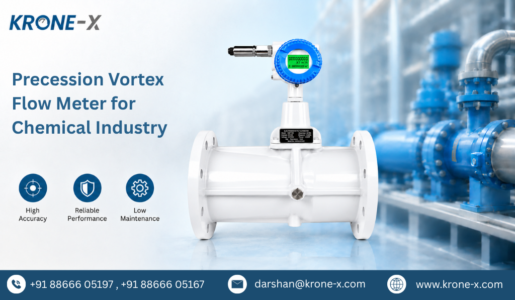 Precession Vortex Flow Meter for Chemical Industry