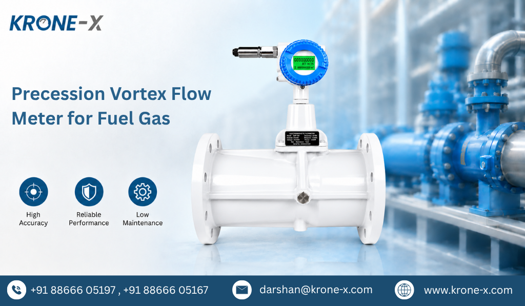 Precession Vortex Flow Meter for Fuel Gas