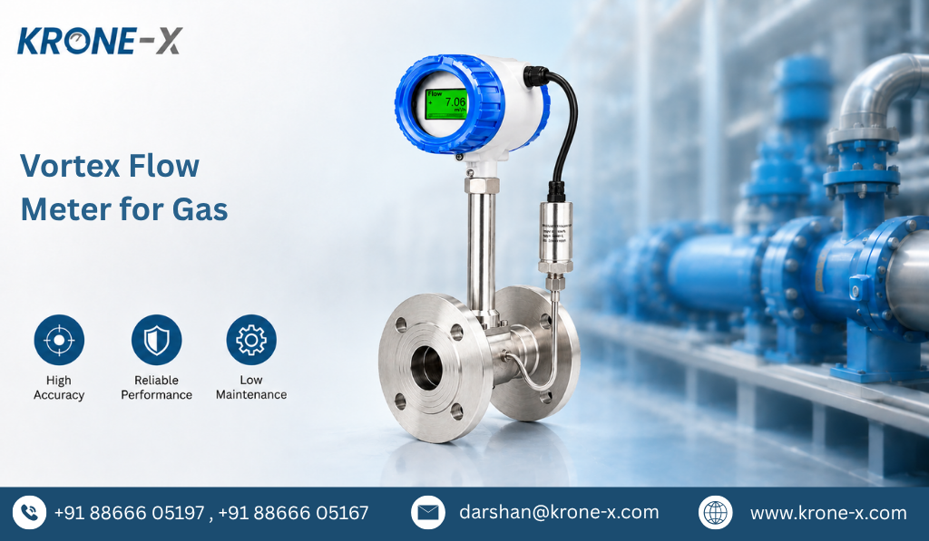 Vortex Flow Meter for Gas